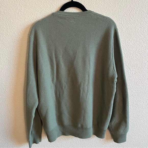 J. Crew Men's Cotton Silk Sage Crewneck Knit Sweater Medium - Picture 9 of 9